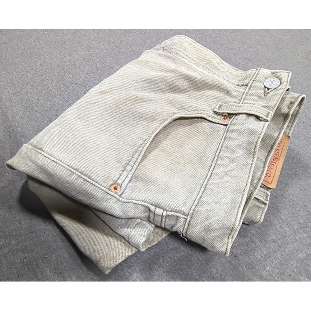 Vintage Levi's 550 Shorts Gray Faded & Stained Relaxed Men W33 L30 USA Red Tab e